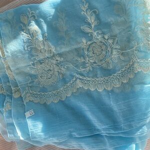 Beautiful embroidered shawl scarf